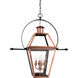 Rue De Royal 4 Light 28 inch Aged Copper Outdoor Hanging Lantern