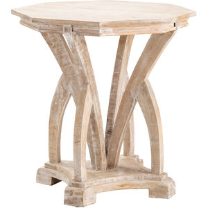 Evelyn 28 X 26 inch Light Brown Side Table