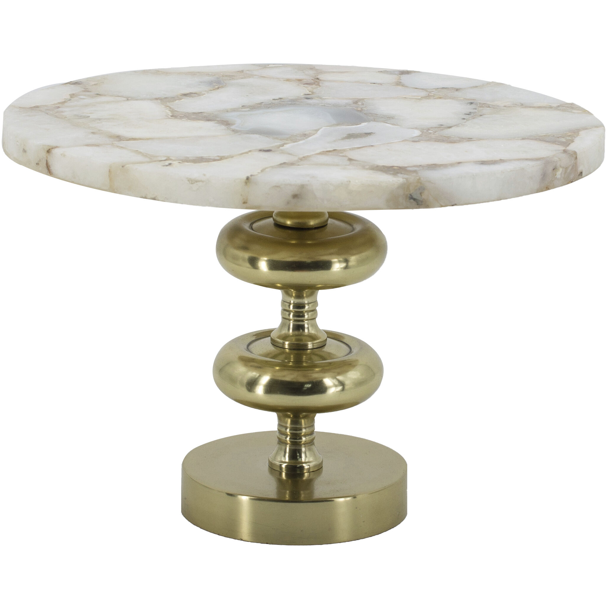 Anita 14.2 X 14.2 inch Brass Spray Cake Stand