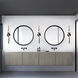 Corkscrew LED 22 inch Black Bath Vanity & Wall Light in 3000K, dweLED