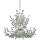 Baobab 12 Light 41 inch Contemporary Silver Leaf and Contemporary Silver Chandelier Ceiling Light, Large
