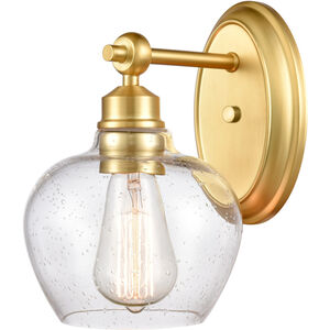 Amina 1 Light 7 inch Satin Gold Bath Vanity Light Wall Light