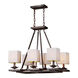 Signature 6 Light 19 inch Antique Bronze Chandelier Ceiling Light