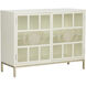 Ficino White/Cream and Gold Bookshelf Cabinet