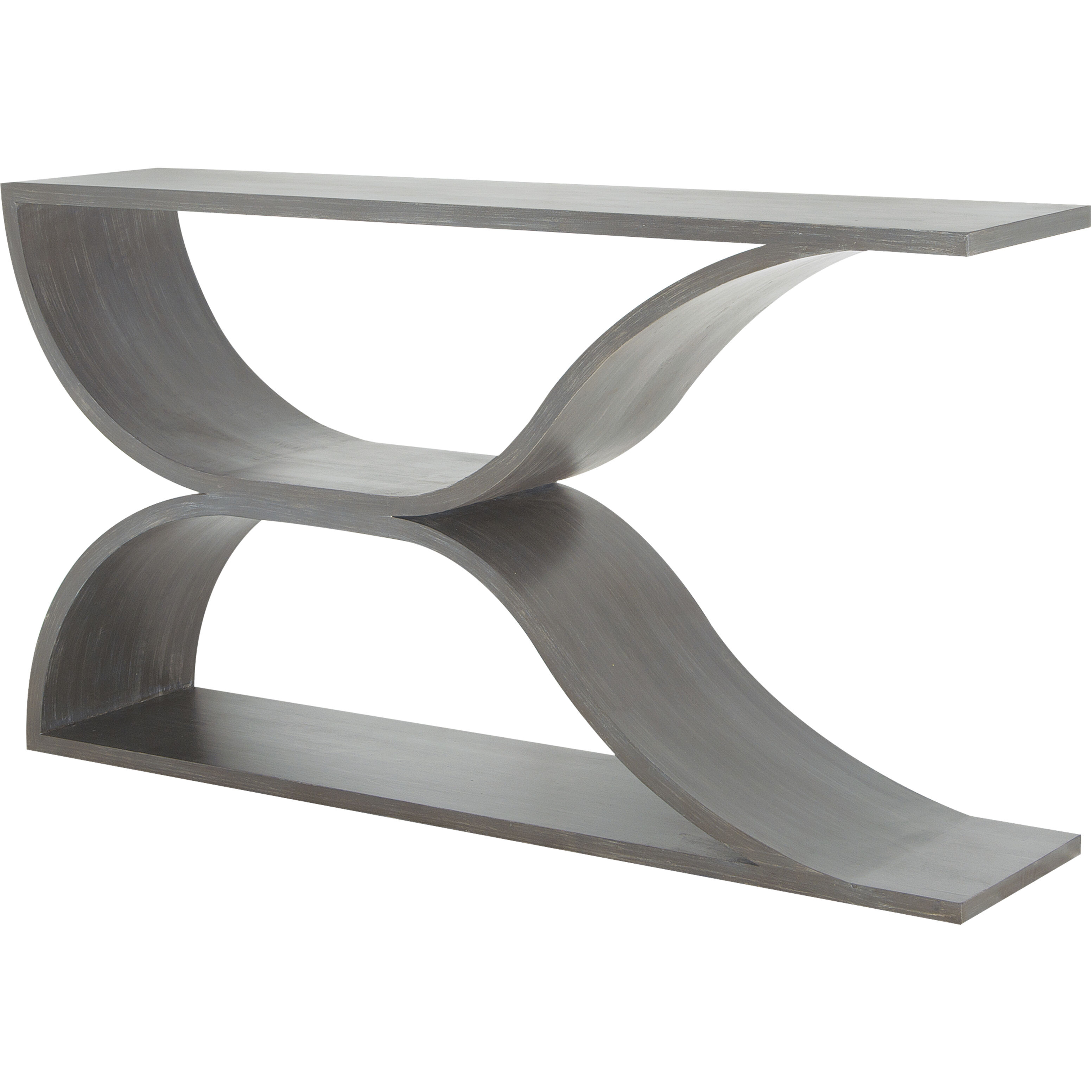 Pin Hollow 62 X 14 inch Gray Console Table