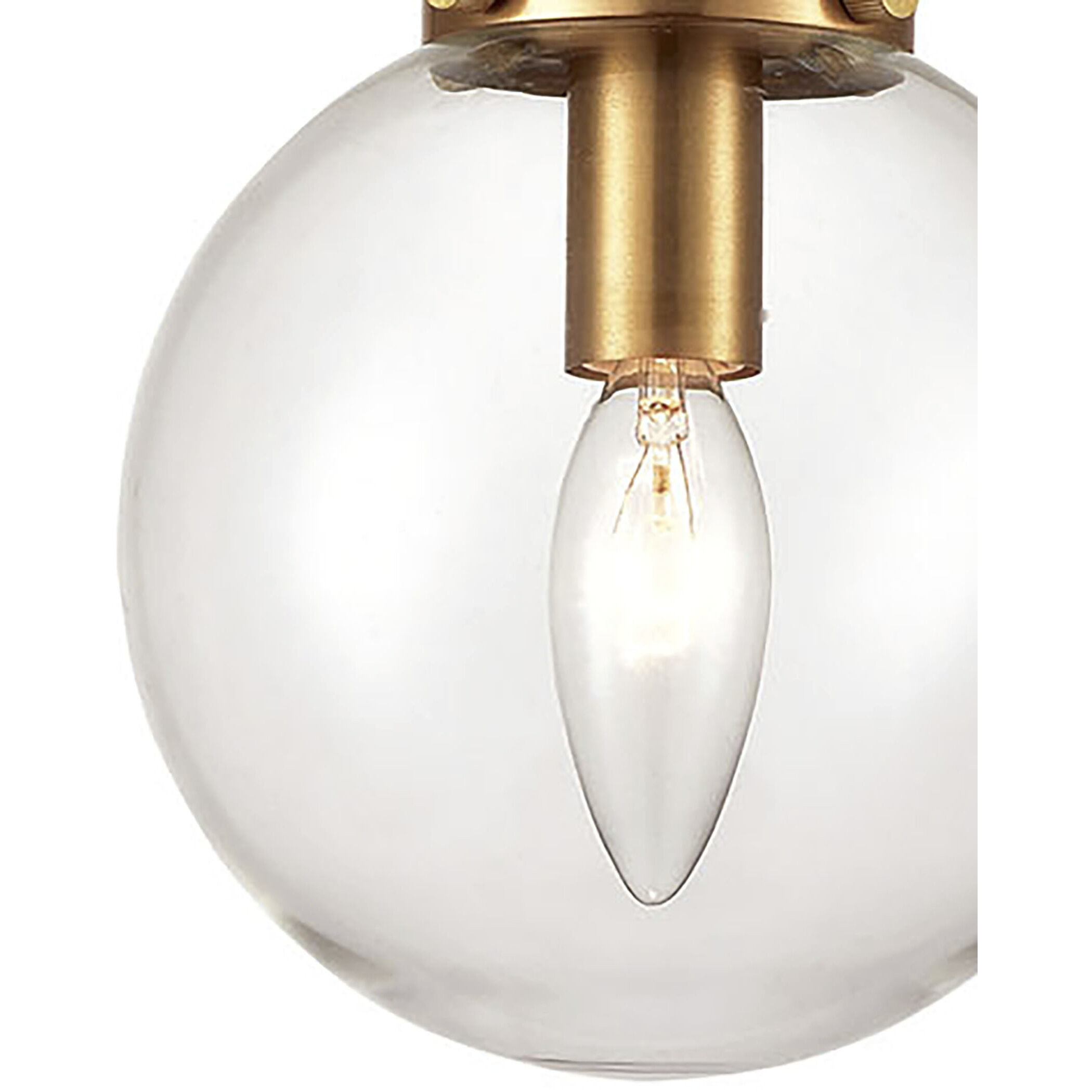 Boudreaux 1 Light 6 inch Antique Gold with Matte Black Mini Pendant Ceiling Light