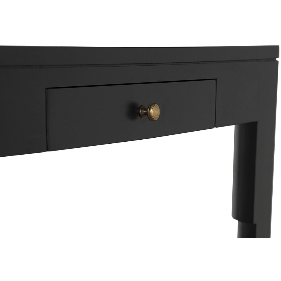 Othello 48 X 25 inch Hand Rubbed Black Desk