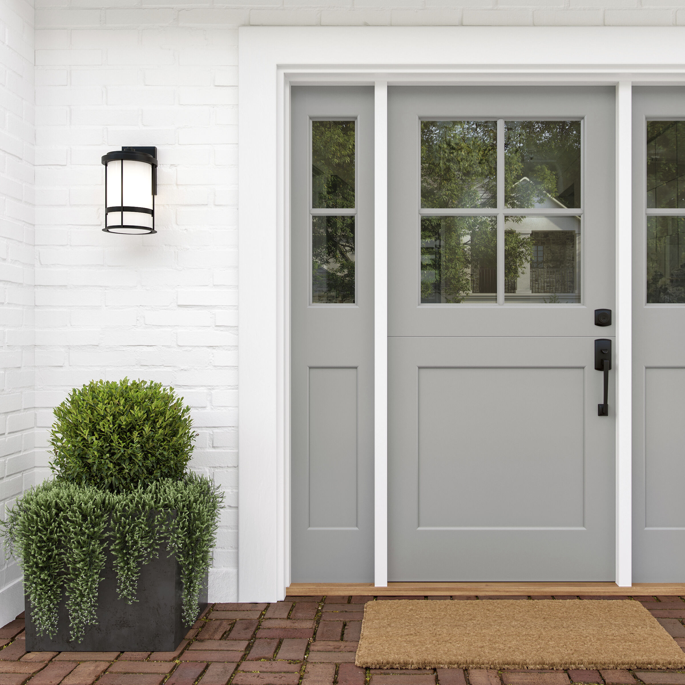 Wilburn 1 Light 13.5 inch Black Outdoor Wall Lantern, Medium