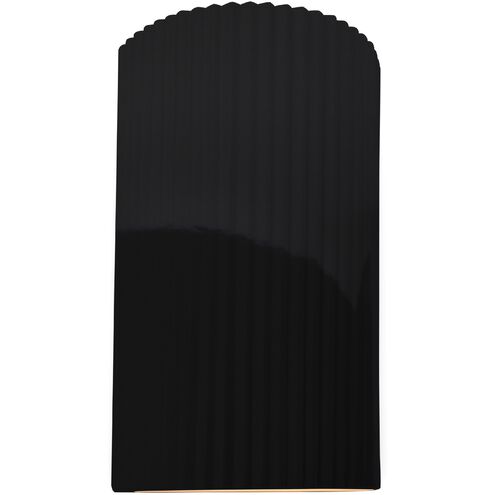 Ambiance 2 Light 7.75 inch Gloss Black Wall Sconce Wall Light