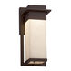 Clouds 12 inch Brushed Nickel Outdoor Wall Sconce