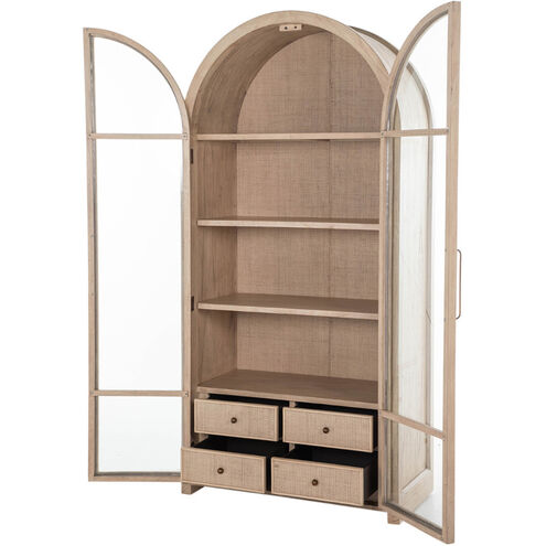 Elsa Blonde Natural / Antique Bronze Cabinet