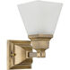 Mission 1 Light 5 inch Antique Brass Wall Sconce Wall Light