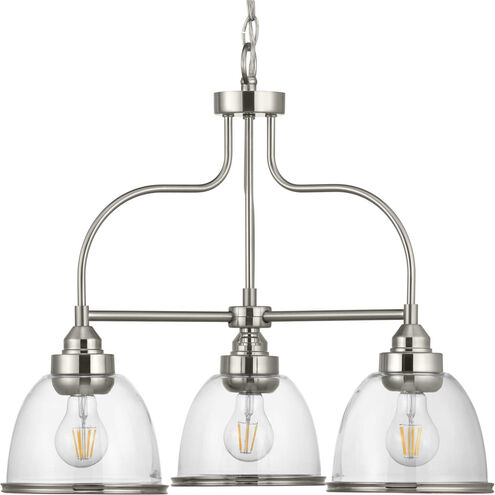 San Francisco Bay 3 Light 24 inch Brushed Nickel Chandelier Ceiling Light
