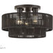 Acordia 3 Light 15 inch English Bronze Semi Flush Mount Ceiling Light, Large