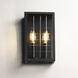 Magnus 2 Light 10.5 inch Black Outdoor Wall Mount