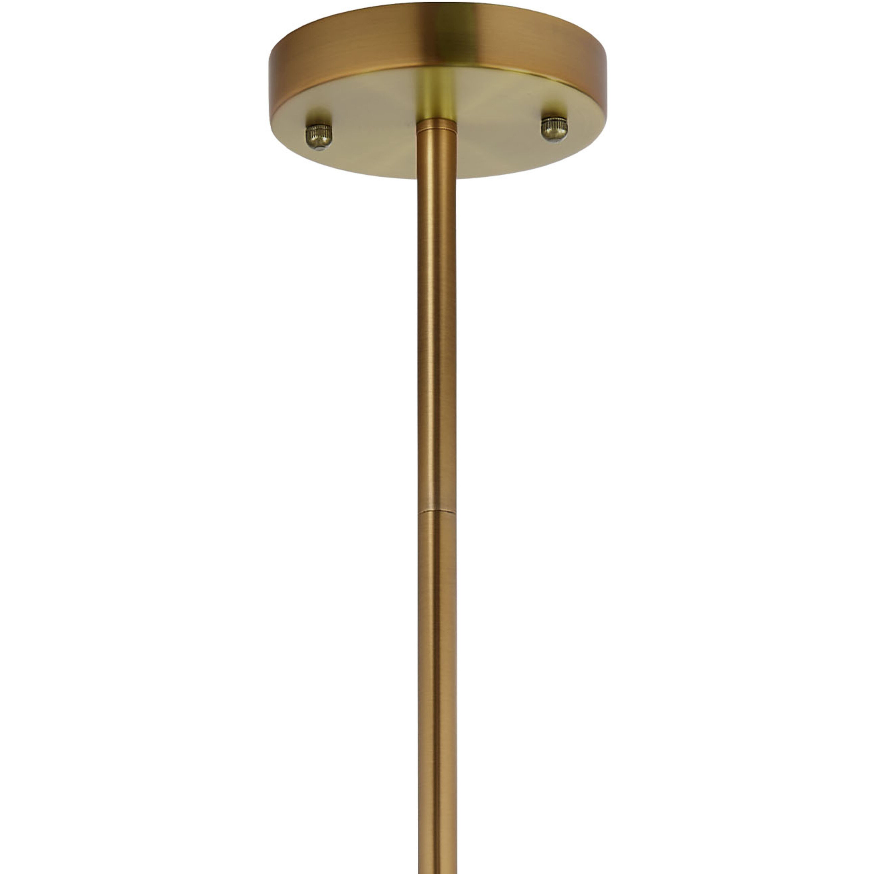 Holt 1 Light 7.25 inch Antique Brass Pendant Ceiling Light