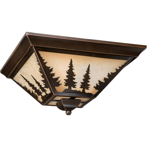 Yosemite 3 Light 14 inch Burnished Bronze Outdoor Ceiling