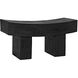 Bow Burnt Black Bench