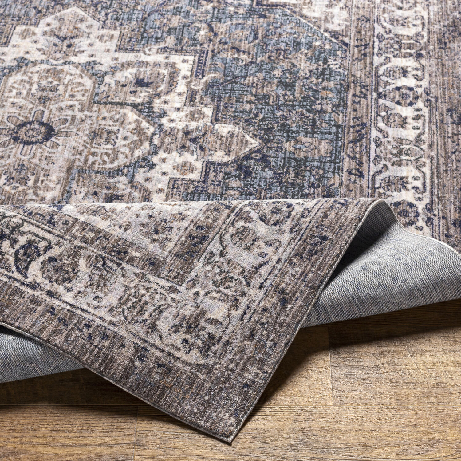 Merit 120 X 94 inch Grey Rug, Rectangle