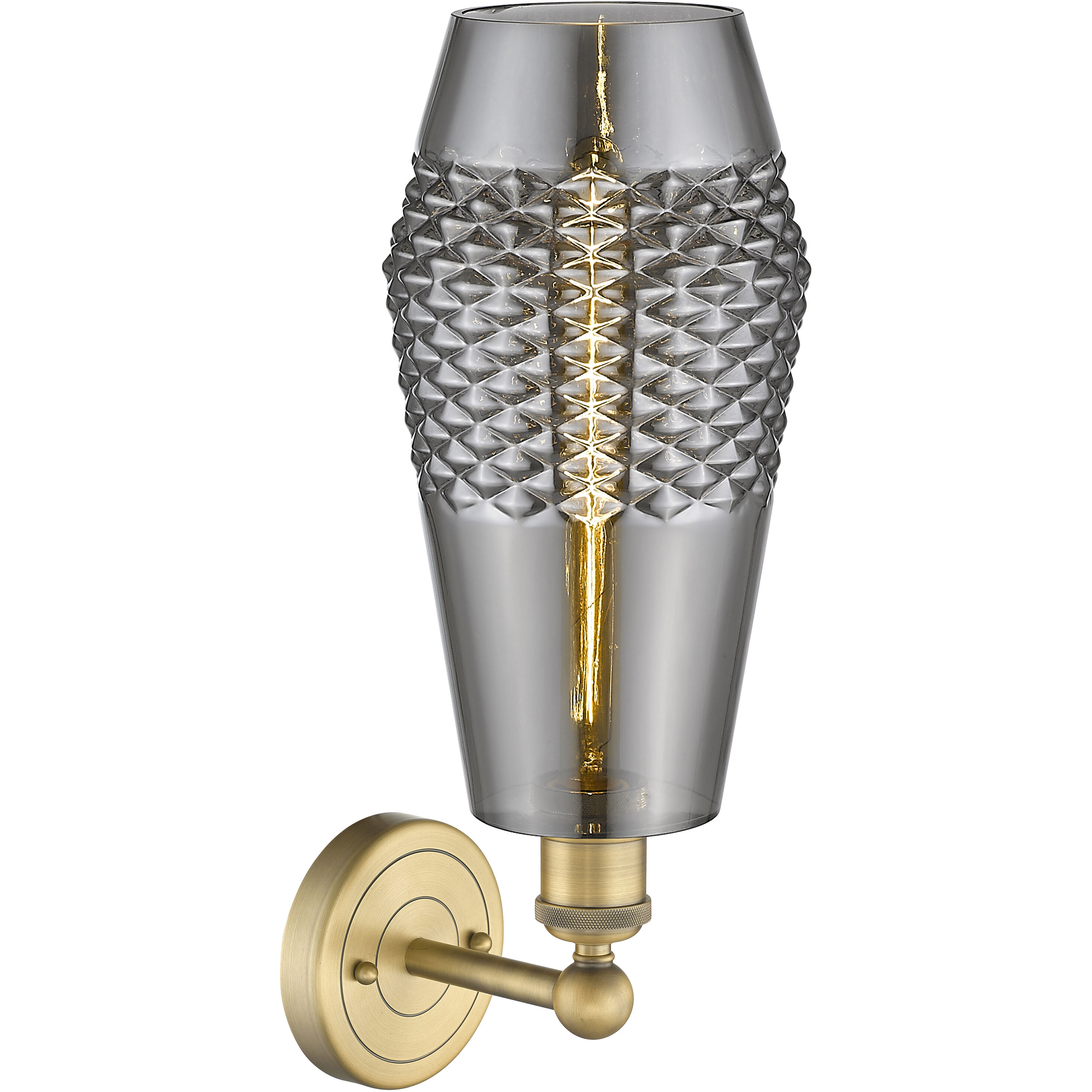 Windham Sconce Wall Light in Brushed Brass