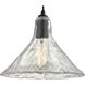 Hand Formed Glass 1 Light 10 inch Oil Rubbed Bronze Mini Pendant Ceiling Light