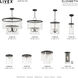 Elizabeth 5 Light 24 inch Black Pendant Chandelier Ceiling Light