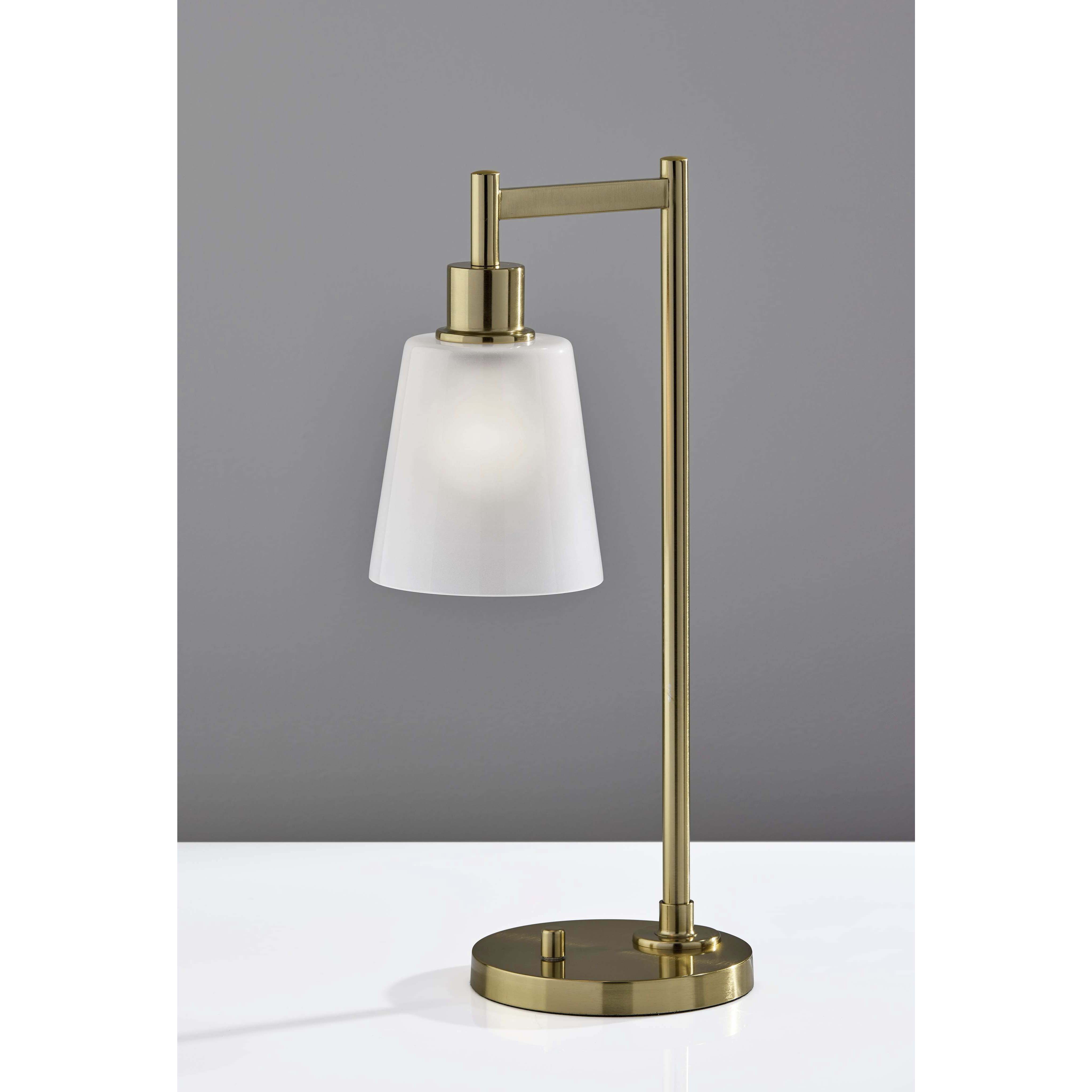 Gio 22 inch 40.00 watt Painted Brass Desk Lamp Portable Light