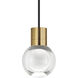 Sean Lavin Mina LED 5 inch Natural Brass Pendant Ceiling Light