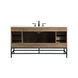 Eugene 60 X 22 X 33.5 inch Natural Oak Vanity Sink Set