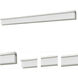 Almeria LED 36.25 inch Brushed Steel Vanity Light Wall Light