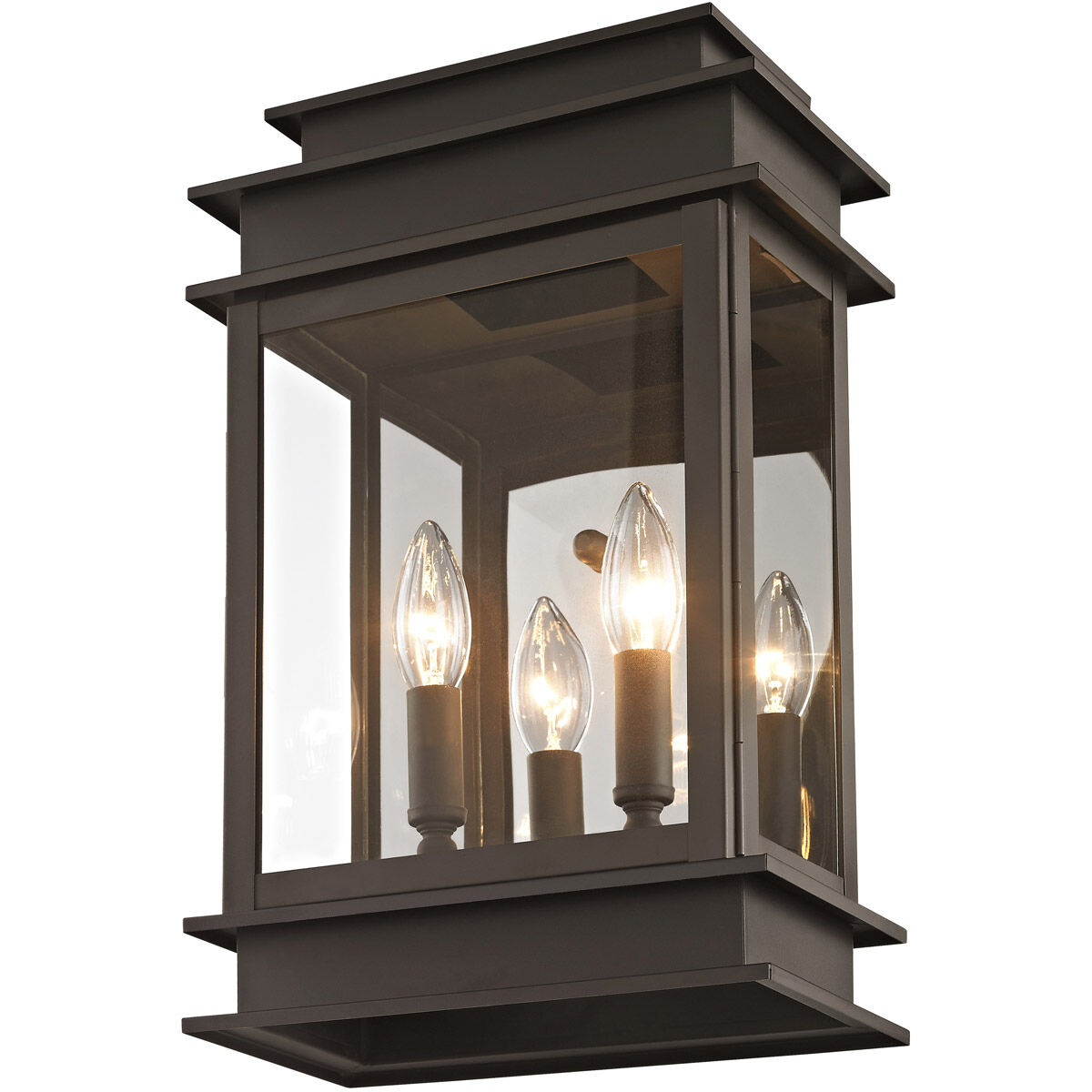 Princeton 2 Light 15 inch Bronze Outdoor Wall Lantern