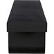 Evora 76 X 18 inch Matte Black Coffee Table