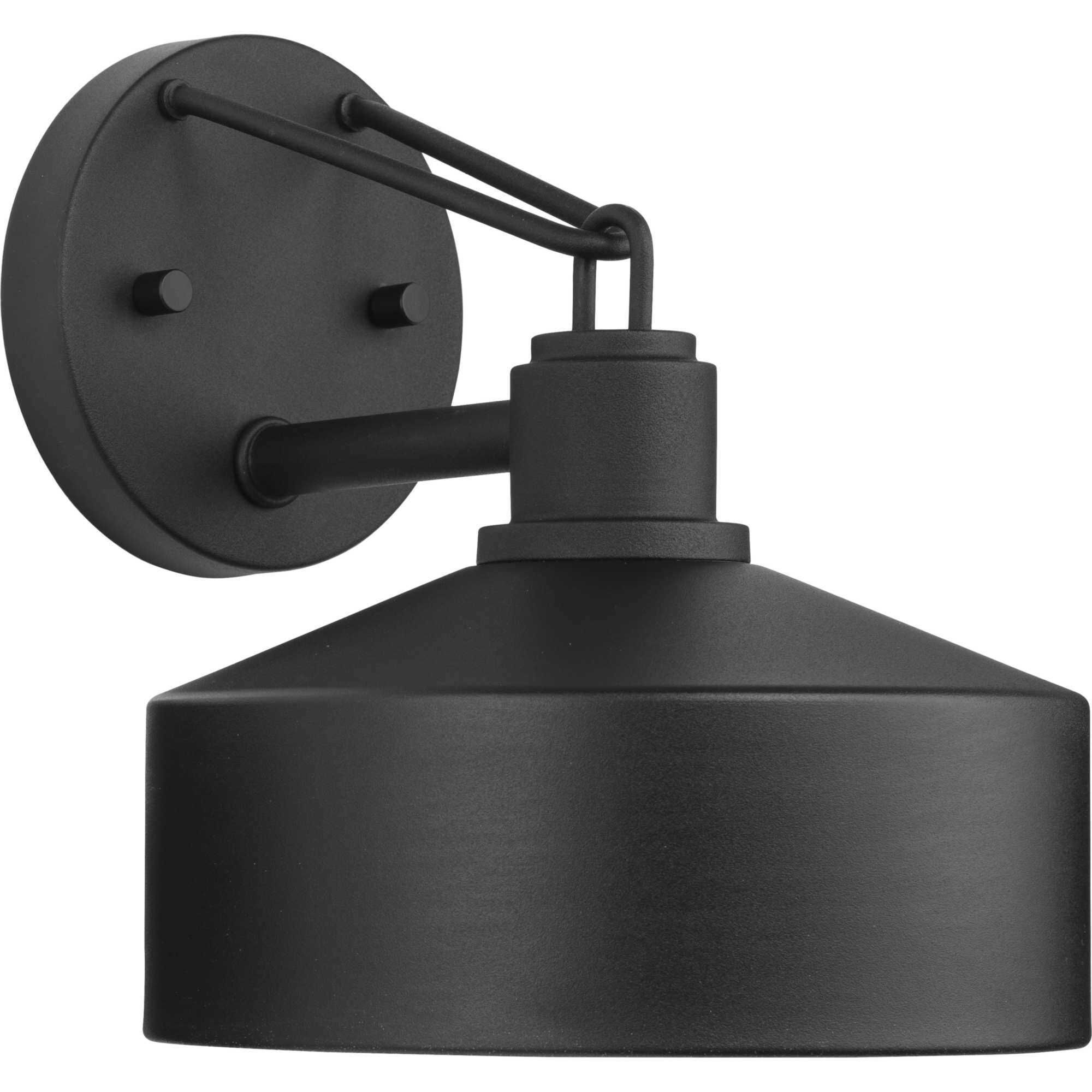 Precinct 1 Light 9.5 inch Textured Black Outdoor Wall Lantern