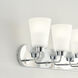 Kerrville 4 Light 24.63 inch Chrome Wall Bath Fixture Wall Light