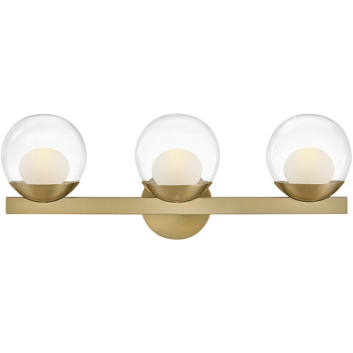 Sunni LED 24 inch Lacquered Brass Vanity Light Wall Light, Medium