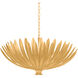 Whitfield 8 Light 35.5 inch Vintage Gold Leaf Chandelier Ceiling Light