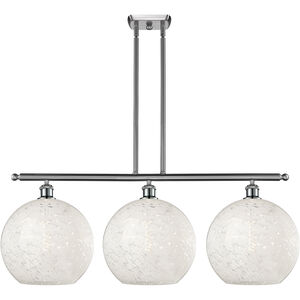 Ballston White Mouchette 3 Light 38.50 inch Island Light