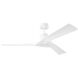 Alma 52 inch Matte White Indoor/Outdoor Ceiling Fan