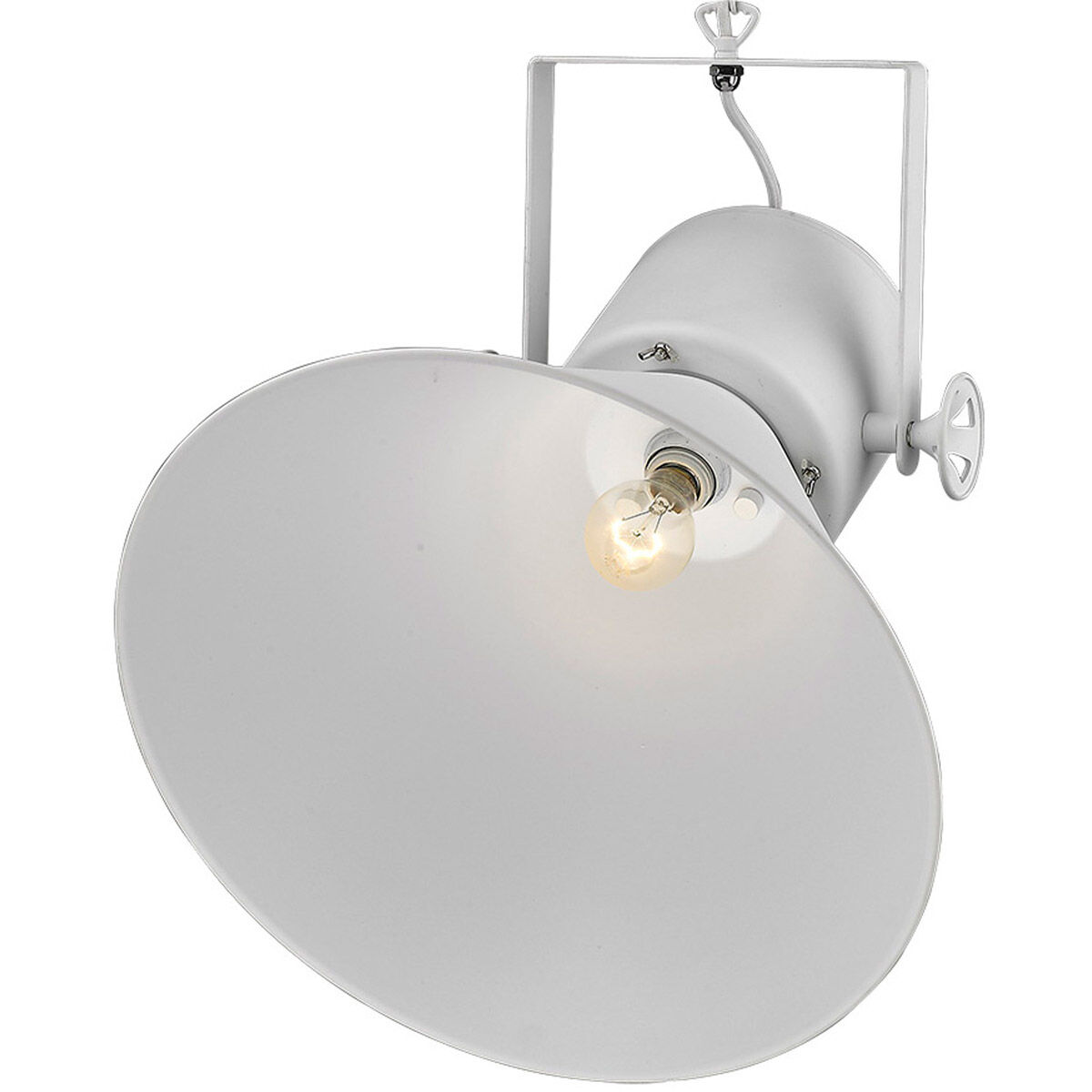 Crew 1 Light 18 inch White Pendant Ceiling Light