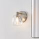 Valentina 1 Light 6.25 inch Brushed Nickel Vanity Light Wall Light