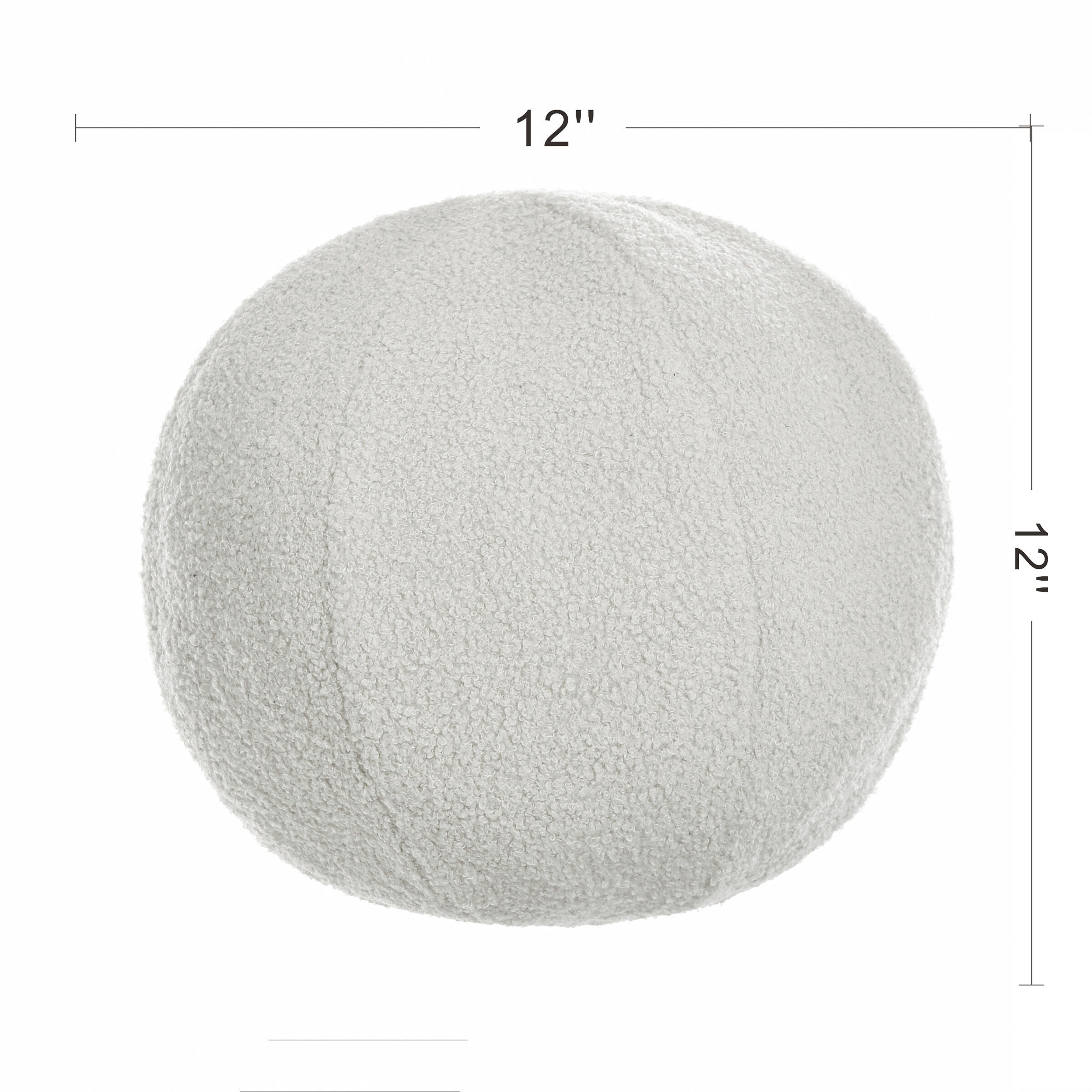 Dan Foley Teddy Ivory Throw Pillow