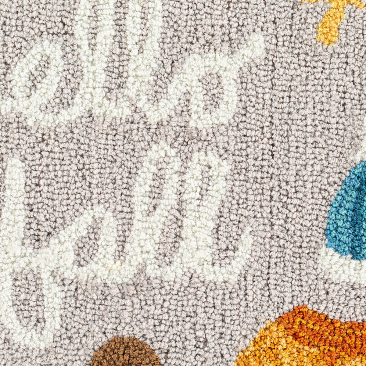 Autumn 18 X 18 inch Cream/Taupe/Saffron/Burnt Orange/Dark Brown Pillow Kit, Square