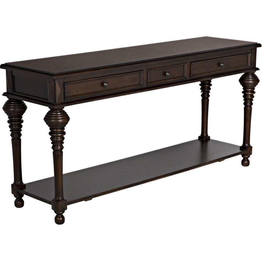 Colonial 72 X 20 inch Distressed Brown Sofa Table, Large