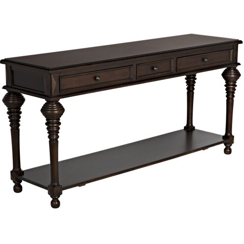 Colonial 72 X 20 inch Distressed Brown Sofa Table, Large