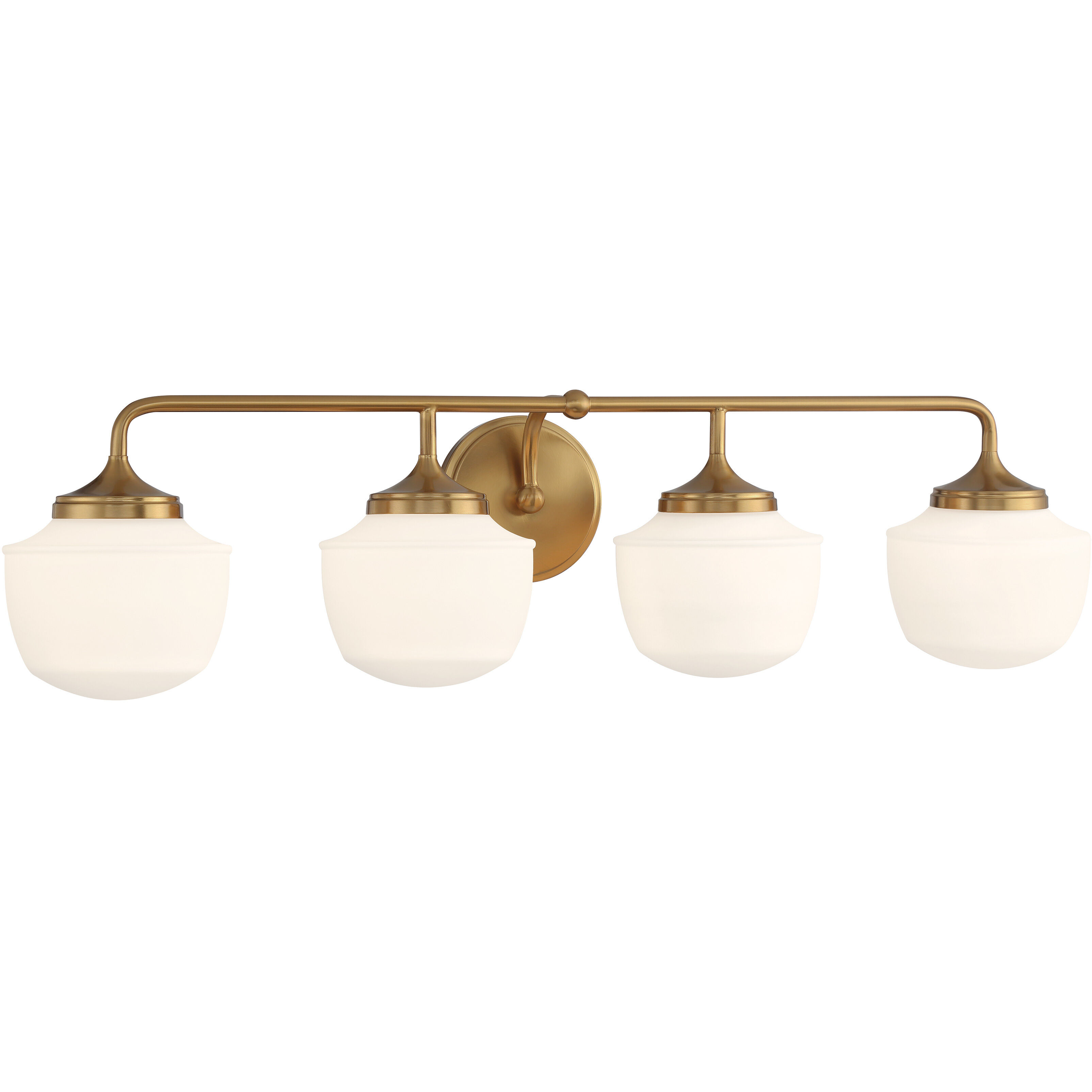 Cornwell 4 Light 32 inch Aged Brass Bath Vanity Wall Light
