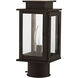 Princeton 1 Light 11 inch Bronze Outdoor Post Top Lantern