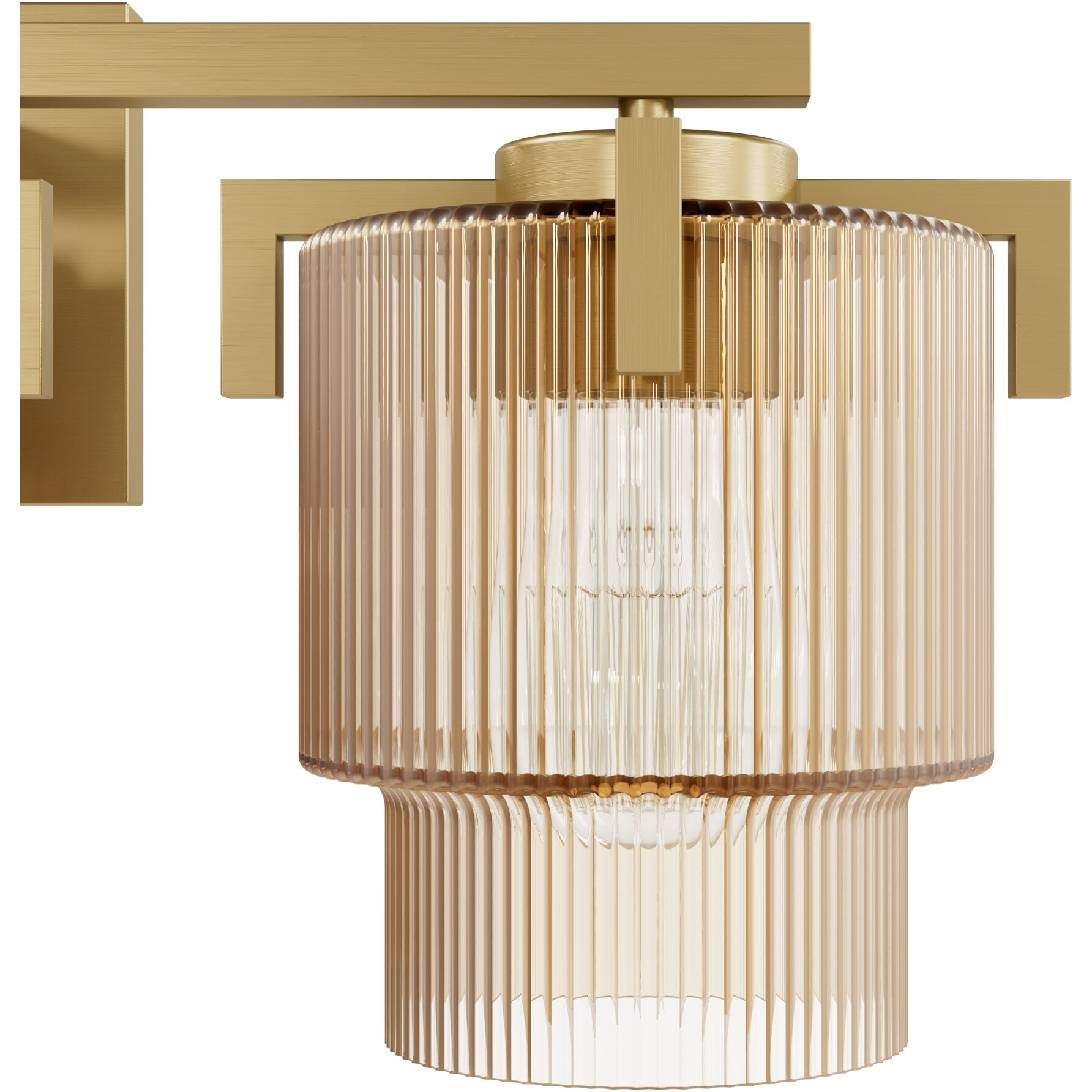 Ontario 3 Light 24.2 inch Luxe Gold Bathroom Vanity Sconce Wall Light, Medium