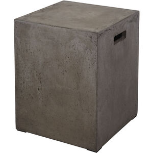 Cubo 18 inch Polished Concrete Accent Stool