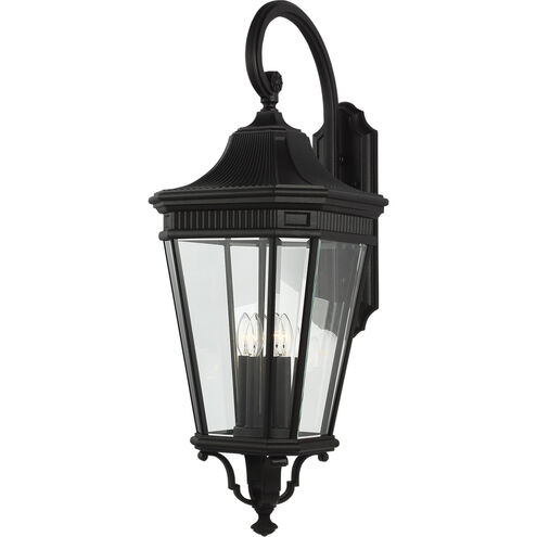 Cotswold Lane 4 Light 36.25 inch Black Outdoor Wall Lantern, Extra Large
