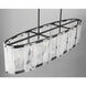 Veil 6 Light 48 inch Dark Matte Black Linear Chandelier Ceiling Light